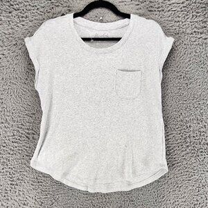 Marled Shirt Womens Medium Gray Jersey Knit Sleeveless Stretch Tee *NWT*